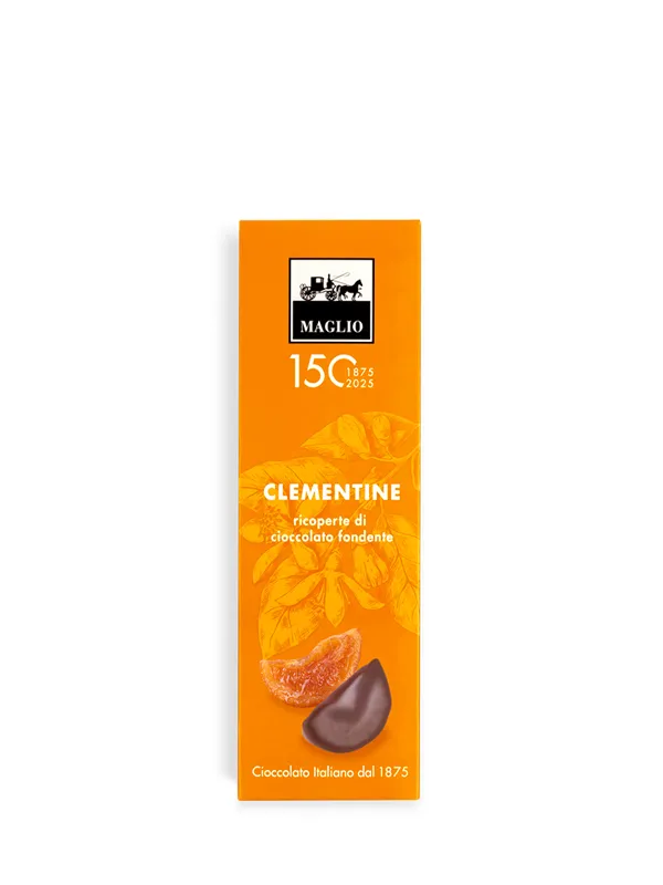 Cioccolato Maglio Clementine Ricoperte Fondente 62% Maraschino